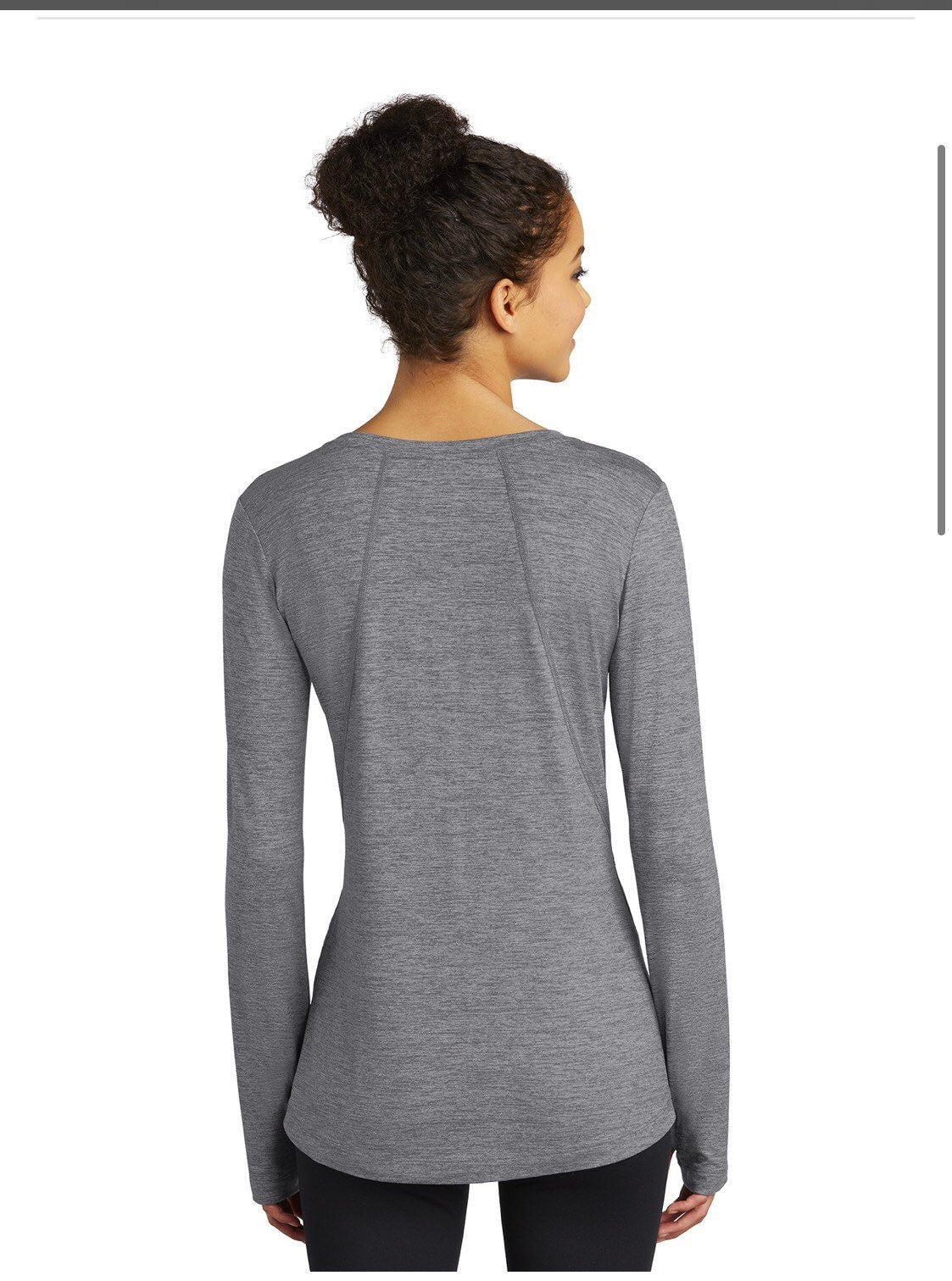 Good Vibes Only Rainbow Sport-tek Ladies Long Sleeve After Workout Tee with Thumbholes