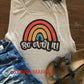So Over It Rainbow Bella Ladies Muscle tank