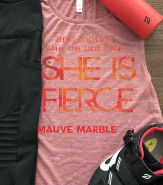 And Though She Be But Little, She Is Fierce Bella Muscle Tank