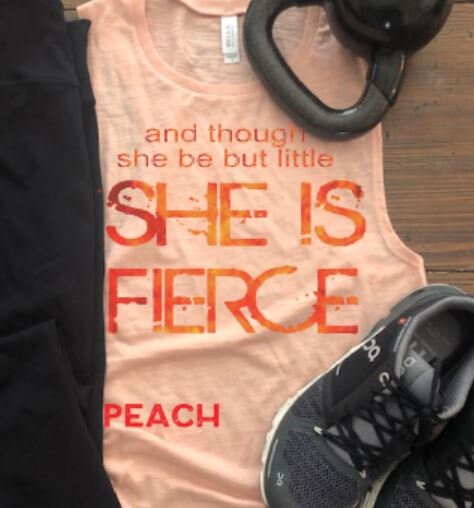 And Though She Be But Little, She Is Fierce Bella Muscle Tank