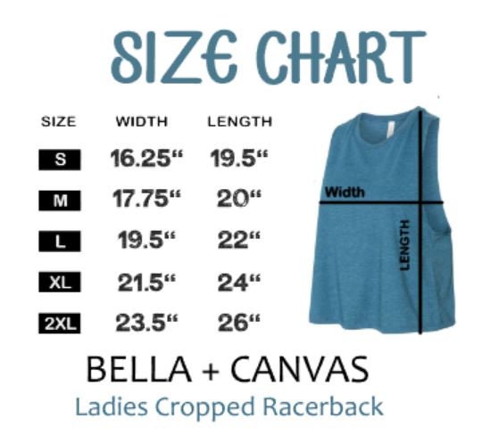 LOVE Rose’s Rebels Bella Ladies Cropped Racerback Tanl