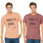 Kinda Fit Kinda Lazy/graphic tee/fun fitness/workout tee/Bella Unisex short sleeve tee