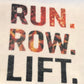 Run Row Lift Towel Fitness Towel/ Dri Tri Workout Towel/Personalization Optional