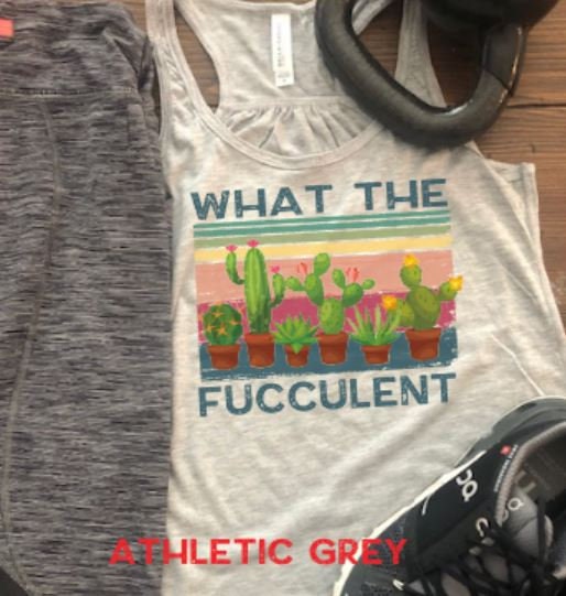 What the Fucculent Bella Ladies Flowy Racerback Tank