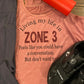 Living my life in Zone 3 Bella Ladies Flowy Racerback Tank