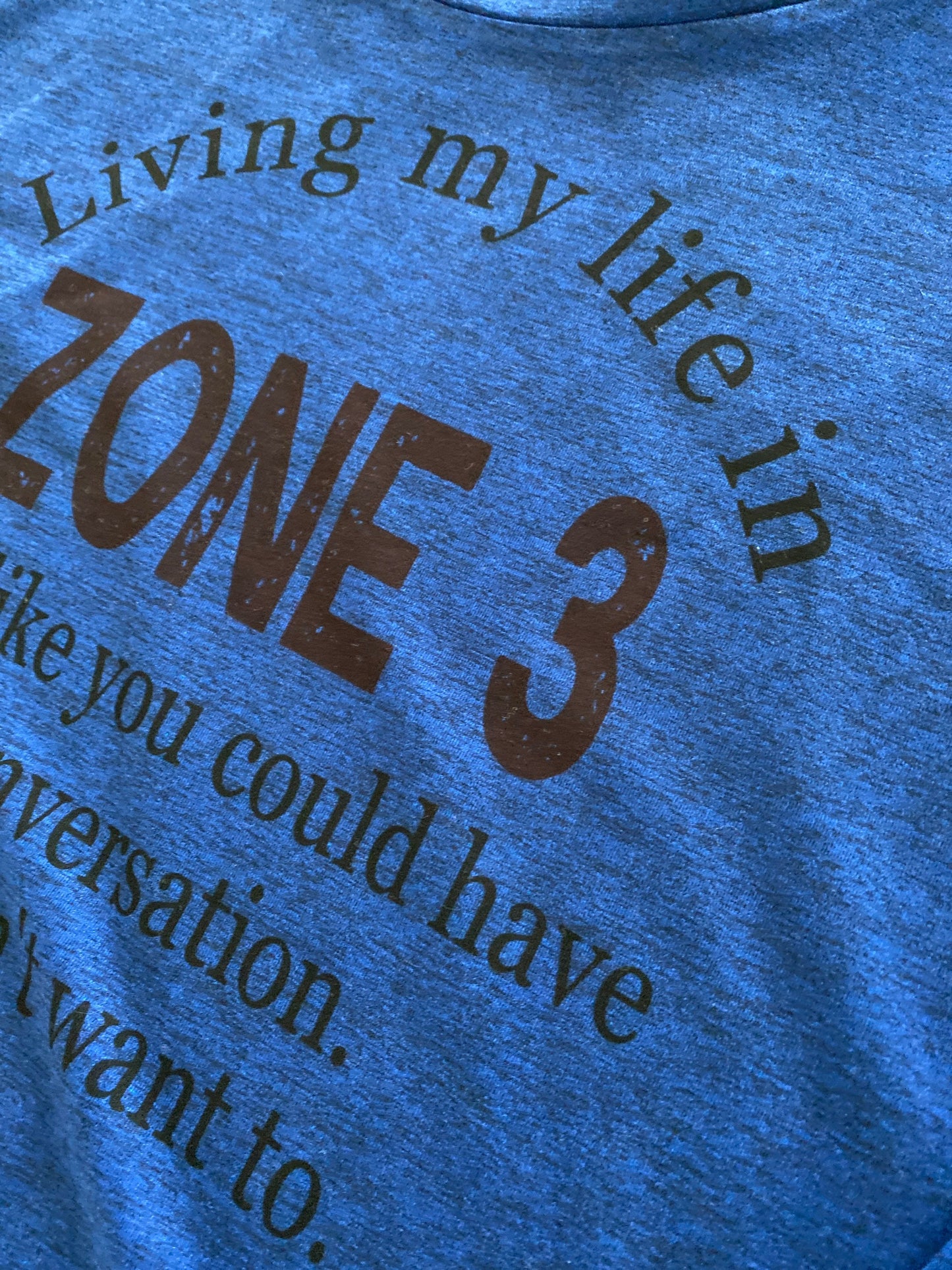 Living My Life in Zone 3 Sport-tek Men’s Long Sleeve Tee/After workout tee