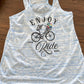 Enjoy The Ride Bella Ladies Flowy Racerback