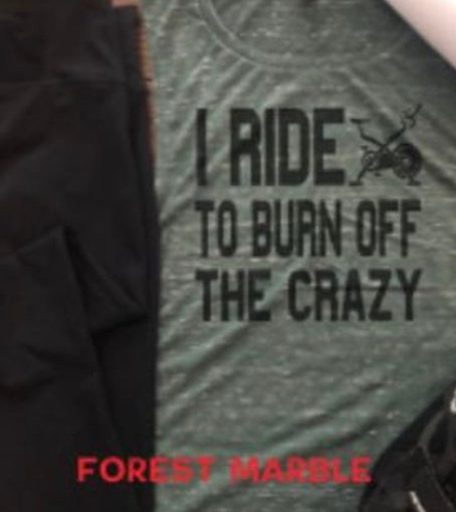 I Ride To Burn Off The Crazy Bella Unisex Tee