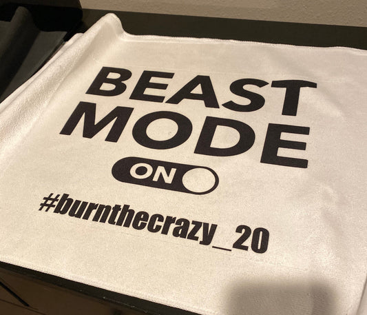 Beast Mode On Fitness Towel/2 sizes/Personalization Optional