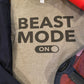 Beast Mode ON Bella Ladies Cropped Racerback Tank