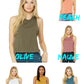 Beast Mode ON Bella Ladies Cropped Racerback Tank