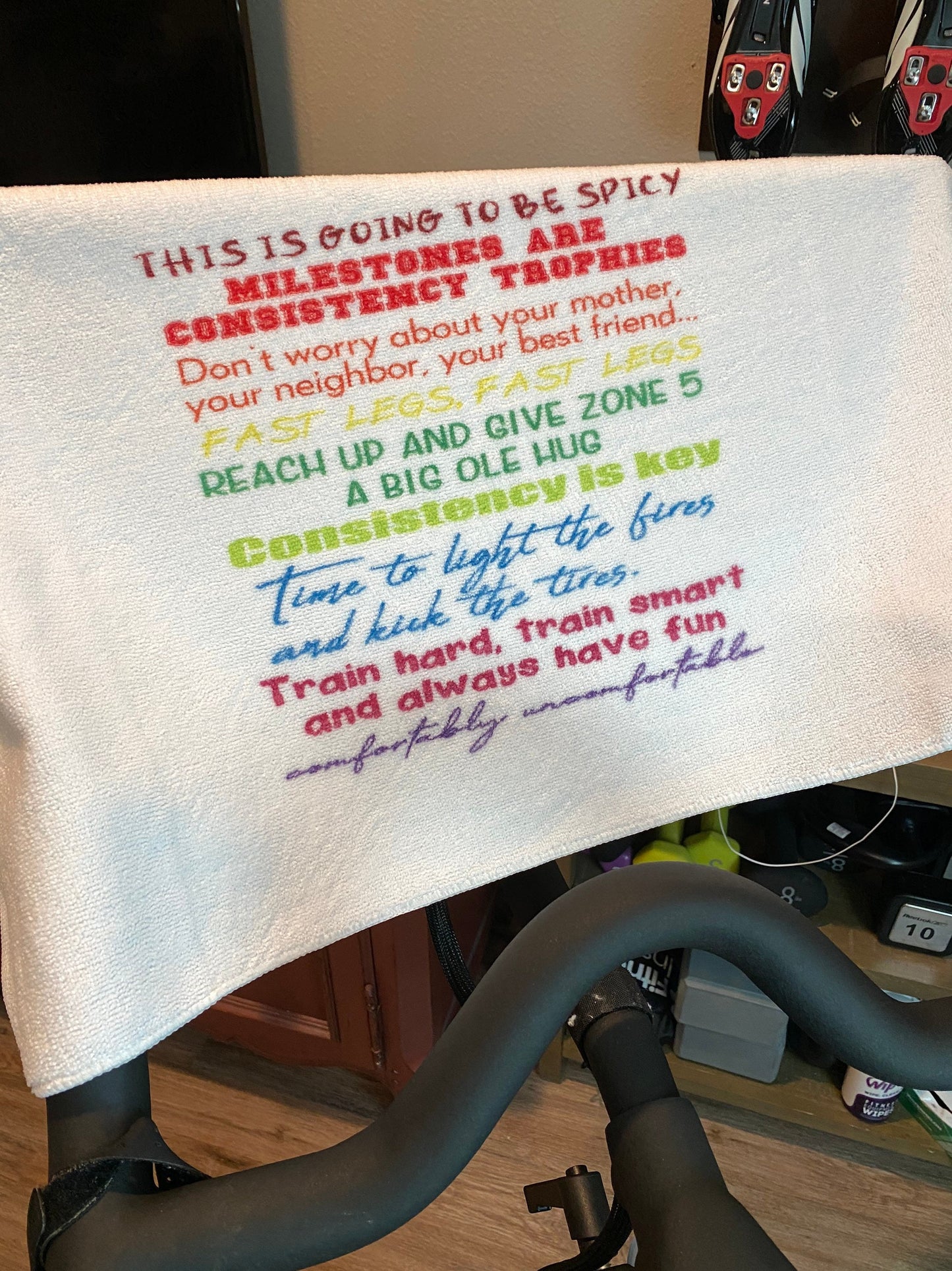 Wilpers Words of Wisdom Fitness Quotes Towel/Personalization Optional