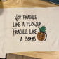 Not fragile like a flower, Fragile like a bomb Fitness Towel/Personalization Optional