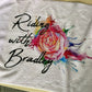 Riding with Bradley Rose's Rebels Fitness towel/Personalization Optional