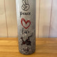 Peace Love Ride Personalized Vacuum Sealed Insulated Duo Lid Tumbler or Bottle/multiple sizes