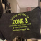 Living my life in Zone 3 Screenprinted Fitness Towel