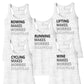 Makes worries disappear Bella Ladies Muscle Tank/Running/Cycling/Rowing/Lifting/Wine