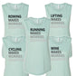 Makes worries disappear Bella Ladies Muscle Tank/Running/Cycling/Rowing/Lifting/Wine