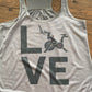 LOVE Bike/Bella Ladies Flowy Racerback Tank