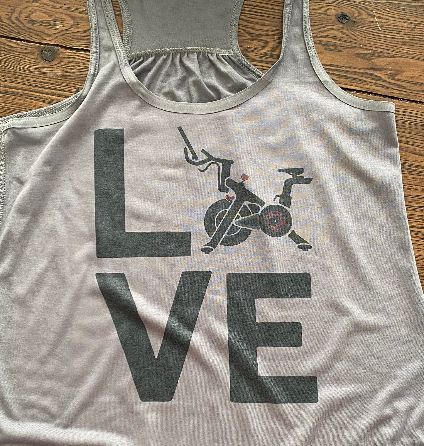 LOVE Bike/Bella Ladies Flowy Racerback Tank