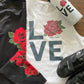 LOVE Rose’s Rebels Bella Ladies Cropped Racerback Tanl