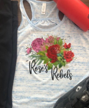 Rose's Rebels Classical Music Bella Ladies Flowy Racerback Tank