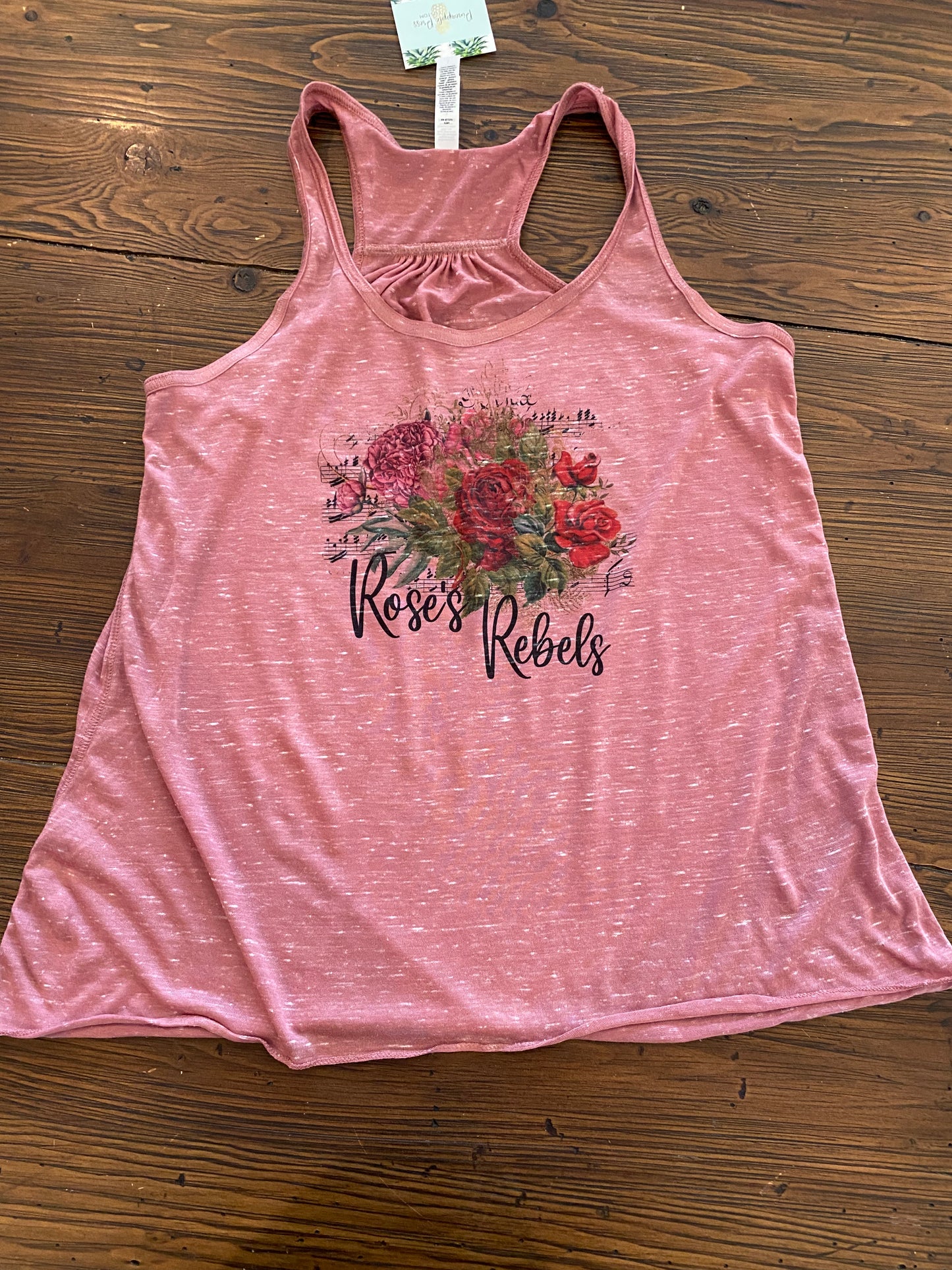 Rose's Rebels Classical Music Bella Ladies Flowy Racerback Tank