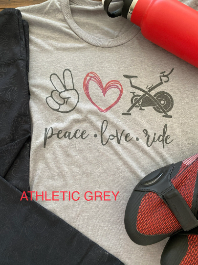 Peace Love Ride Bella Unisex Tee