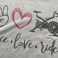 Peace Love Ride Bella Unisex Tee