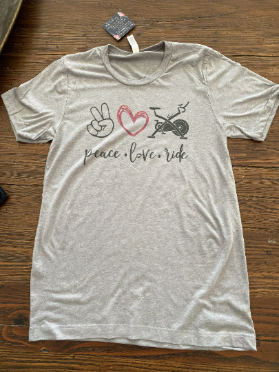 Peace Love Ride Bella Unisex Tee