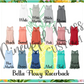 Rose's Rebels Logo Bella Flowy Racerback