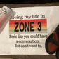 Living my life in Zone 3 Towel/Personalization Optional